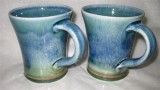 Blue Green Mugs (Pair) image